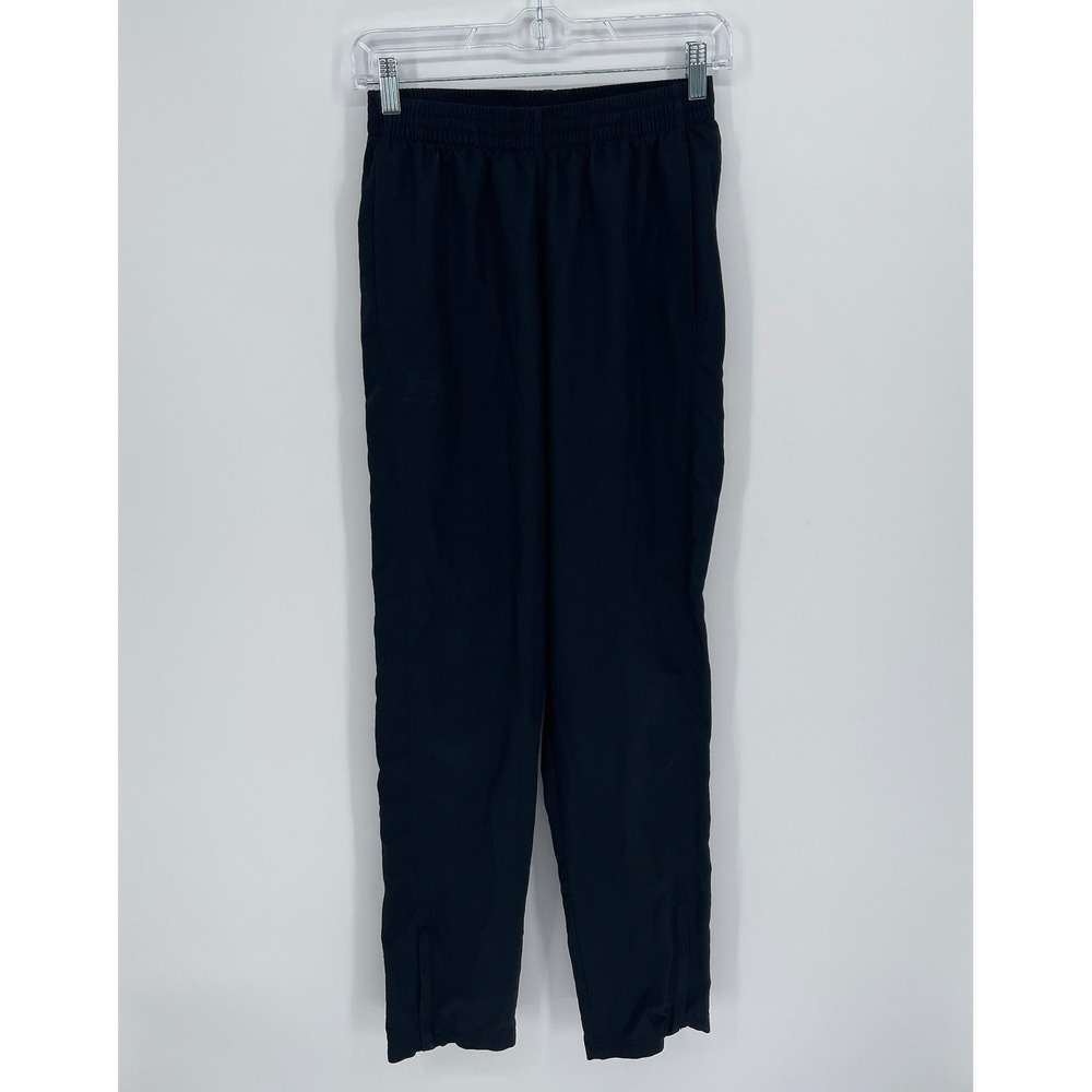 Under Armour Men's Black Loose Fit Mesh Lined Athletic Track Pants Size S Tall